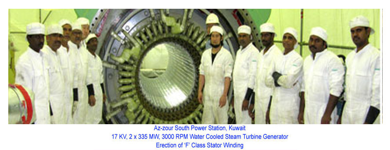 Kuwait 335 MW Generator Stator